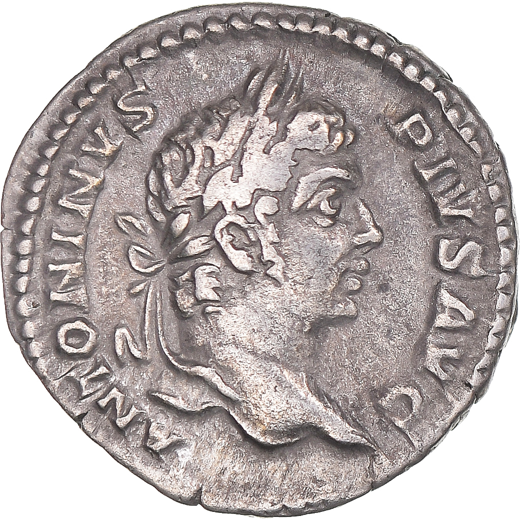 Coin, Caracalla, Denarius, 206-210, Rome, AU(50-53), Silver, RIC:176