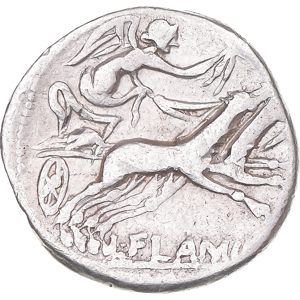Coin, Flaminia, Denarius, 109-108 BC, Rome, , Silver, Crawford:302/1