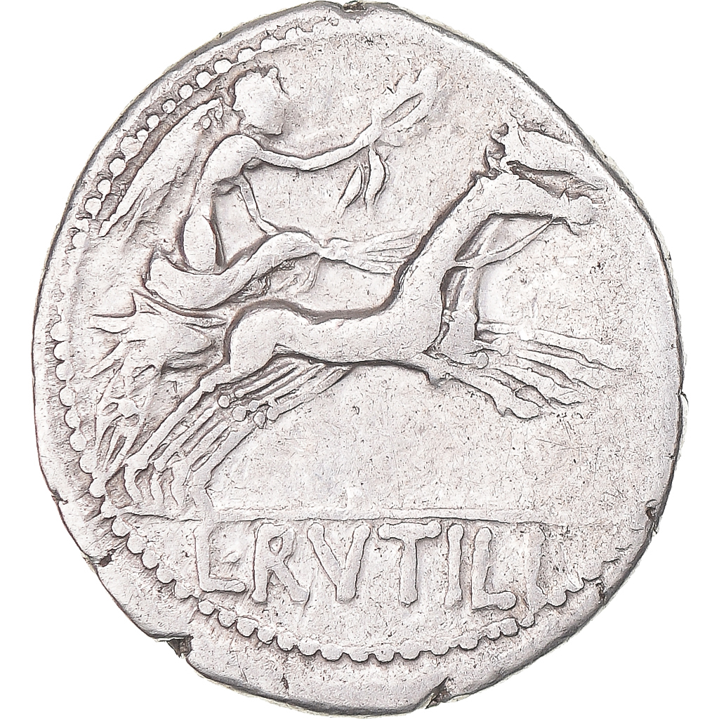 Coin, Rutilia, Denarius, 77 BC, Rome, , Silver, Crawford:387/1