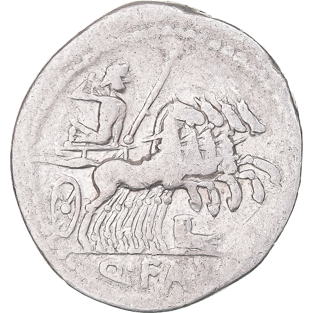 Coin, Fabia, Denarius, 124 BC, Rome, , Silver, Crawford:273/1