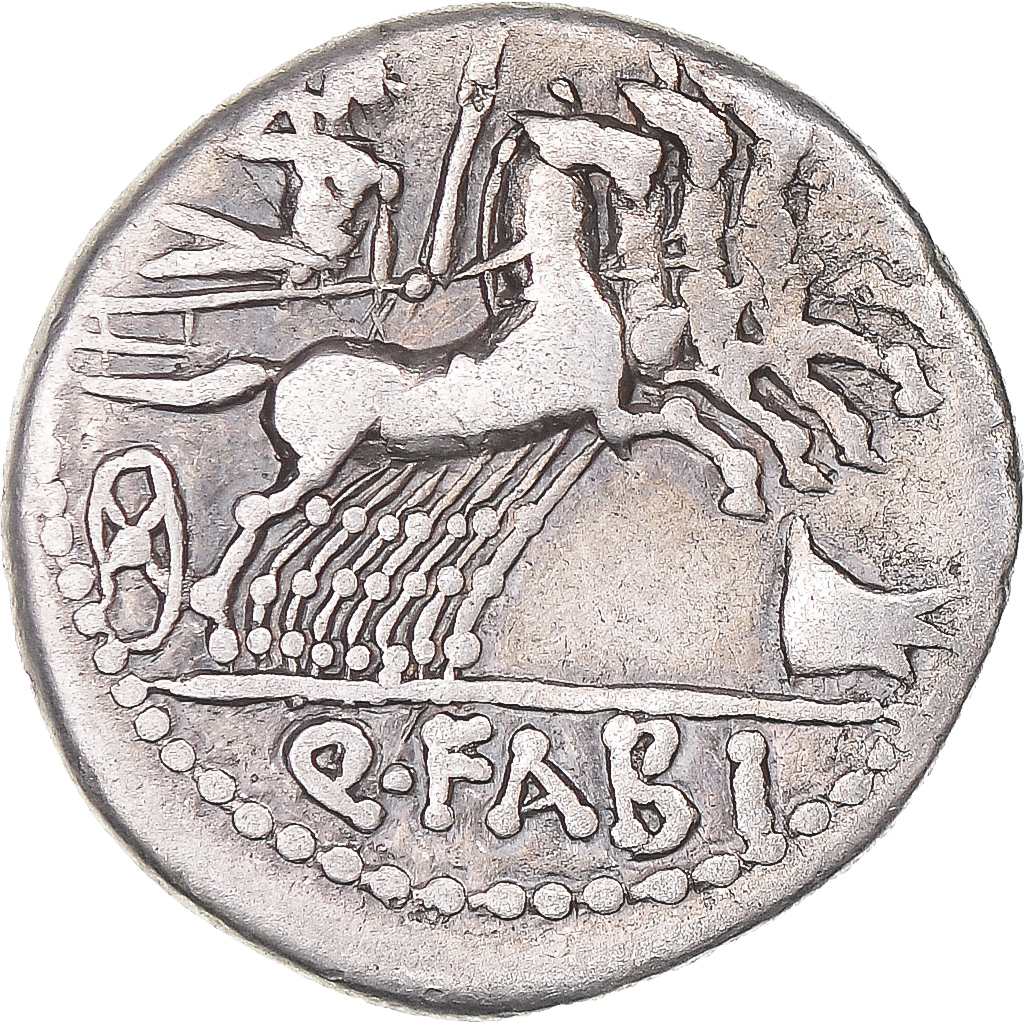 Coin, Fabia, Denarius, 124 BC, Rome, , Silver, Crawford:273/1