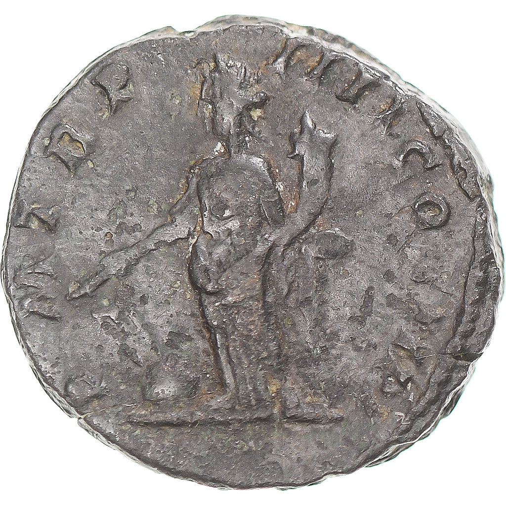 Coin, Septimius Severus, Denarius, 196-197, Rome, Barbaric imitation, 