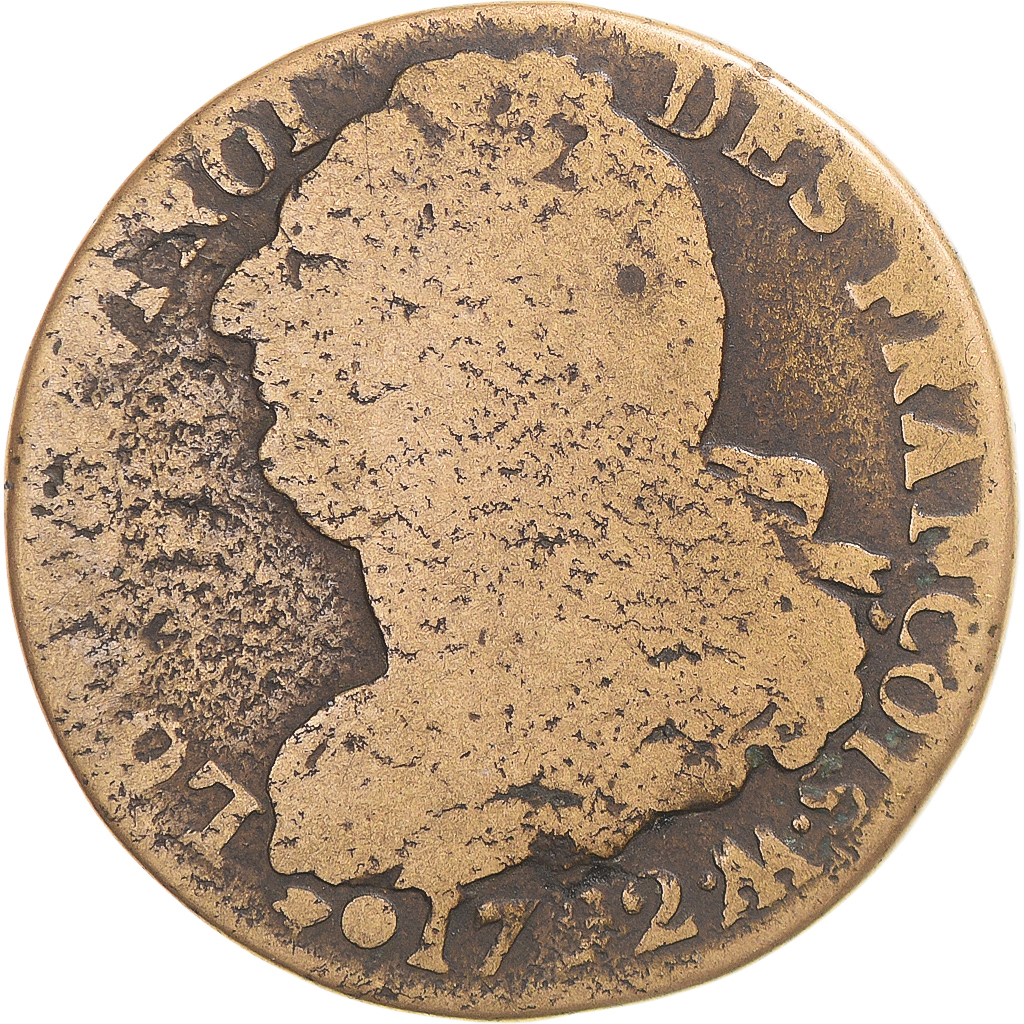 Coin, France, Louis XVI, 2 Sols, 1792 / AN 4, Metz, , Métal de cloche