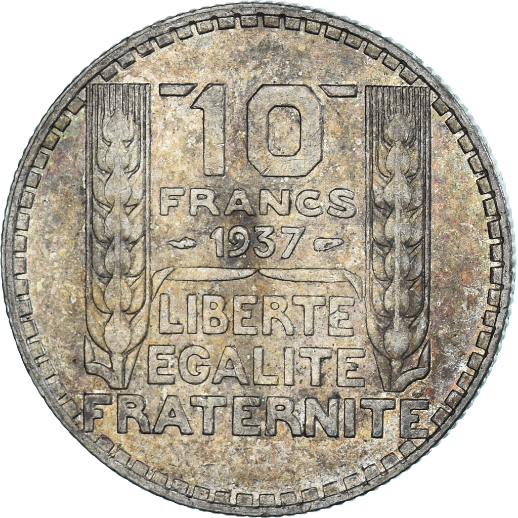 Coin, France, Turin, 10 Francs, 1937, Paris, , Silver, Gadoury:801