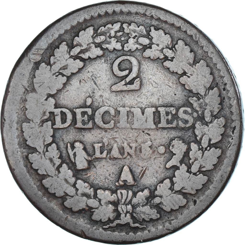 Coin, France, Dupré, 2 Décimes, AN 5, Paris, , Copper, Gadoury:300