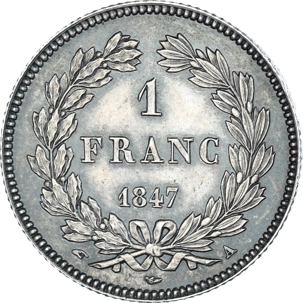 Coin, France, Louis-Philippe, 1 Franc, 1847, Paris, , Silver