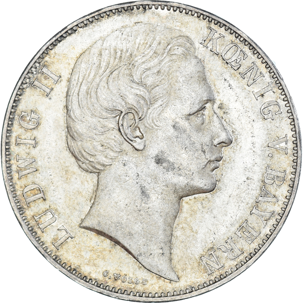 Coin, German States, BAVARIA, Ludwig II, Thaler, 1870, Munich, 