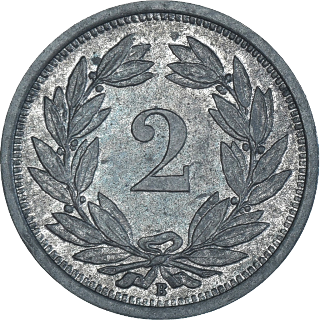 Coin, Switzerland, 2 Rappen, 1946, Bern, , Zinc, KM:4.2b