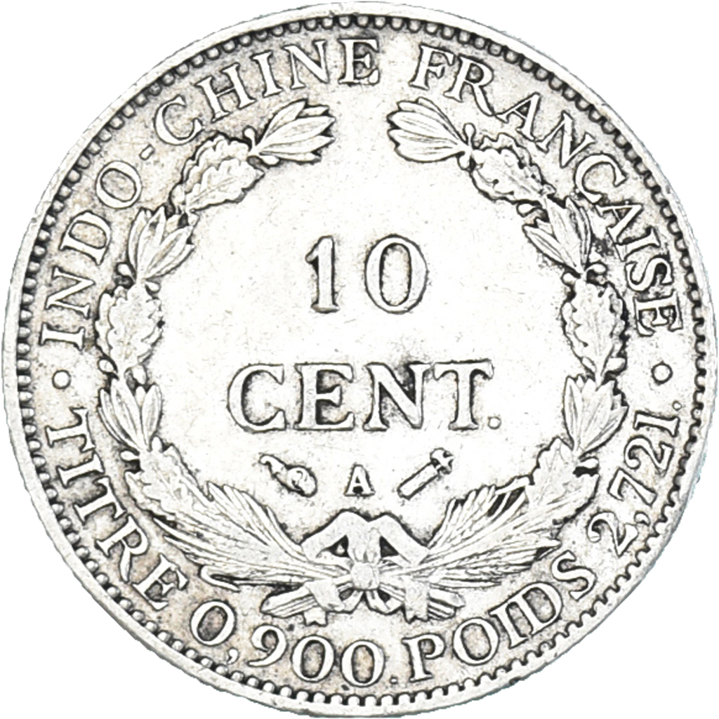 Coin, FRENCH INDO-CHINA, 10 Cents, 1894, Paris, , Silver, KM:2