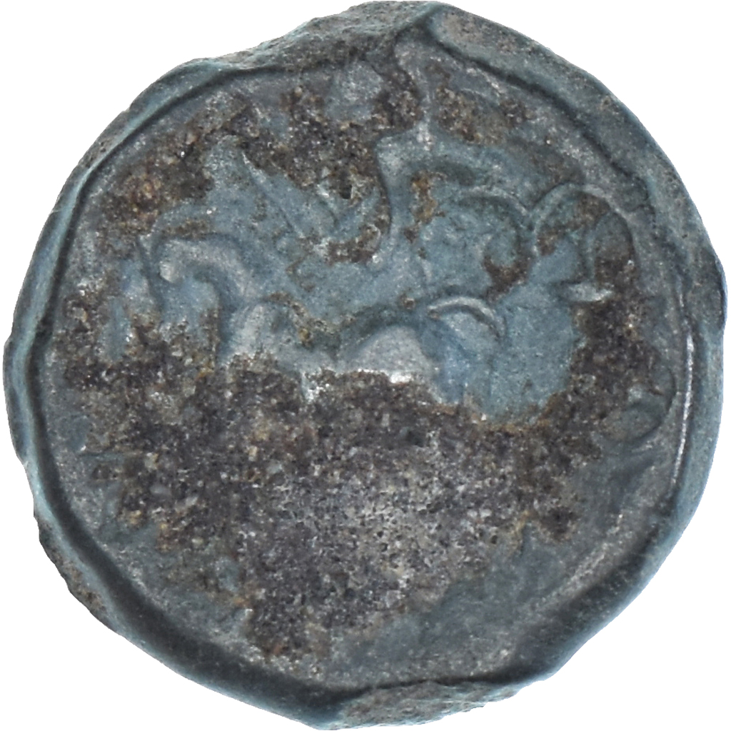 Coin, Remi, Bronze aux trois bustes / REMO, 1st century BC, VF, Potin
