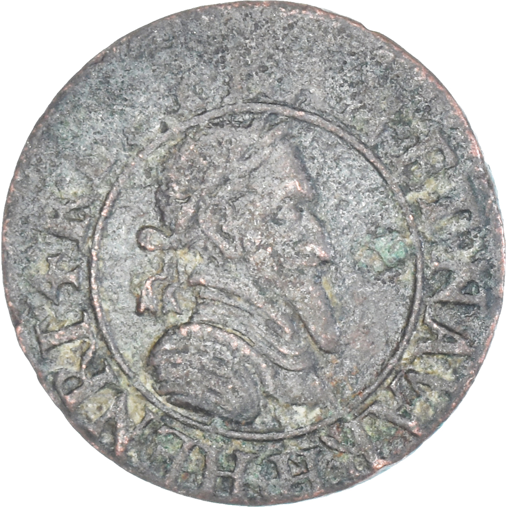 Coin, France, Henri IV, Double Tournois, 1592, Châlons-en-Champagne, 