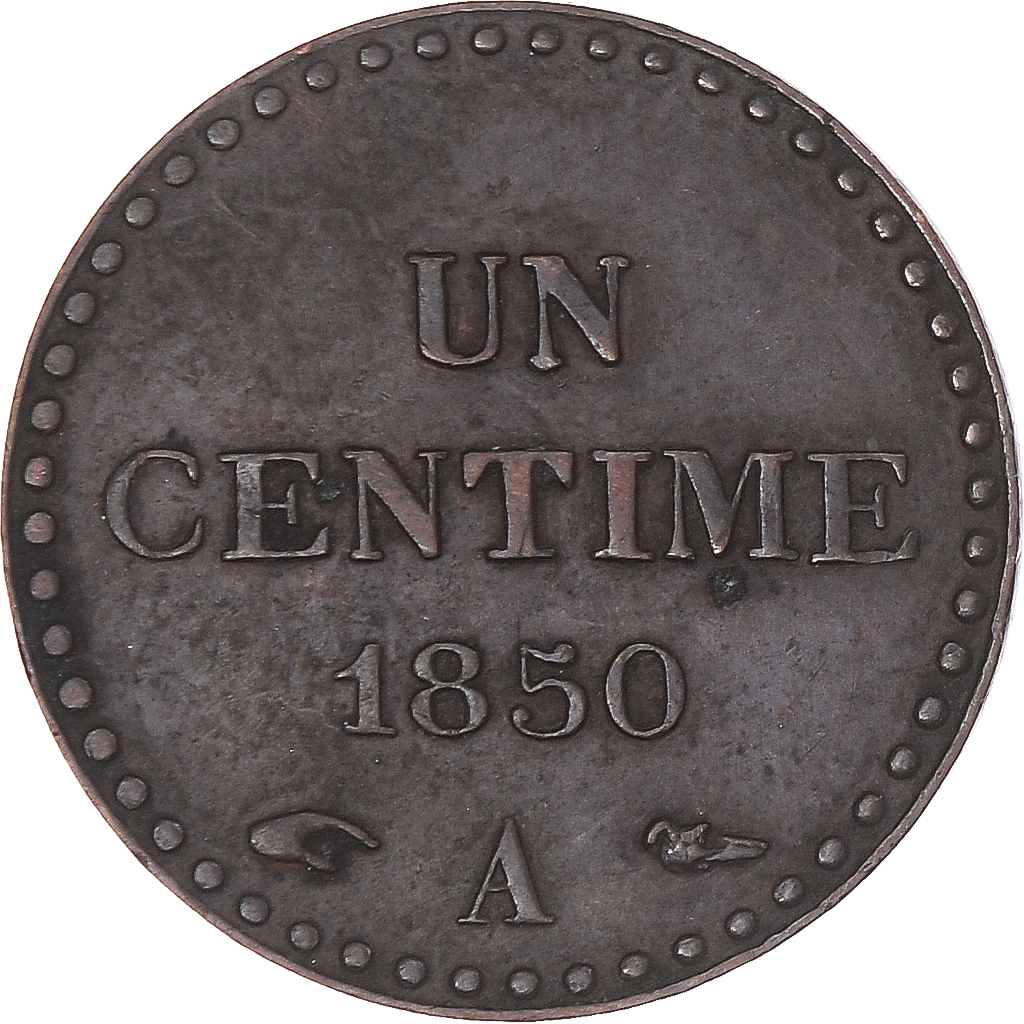 Coin, France, Dupré, Centime, 1850, Paris, , Bronze, KM:754