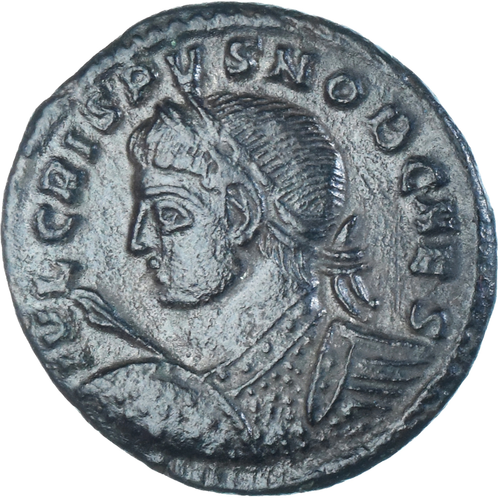 Coin, Crispus, Follis, 321, Trier, , Bronze, RIC:307