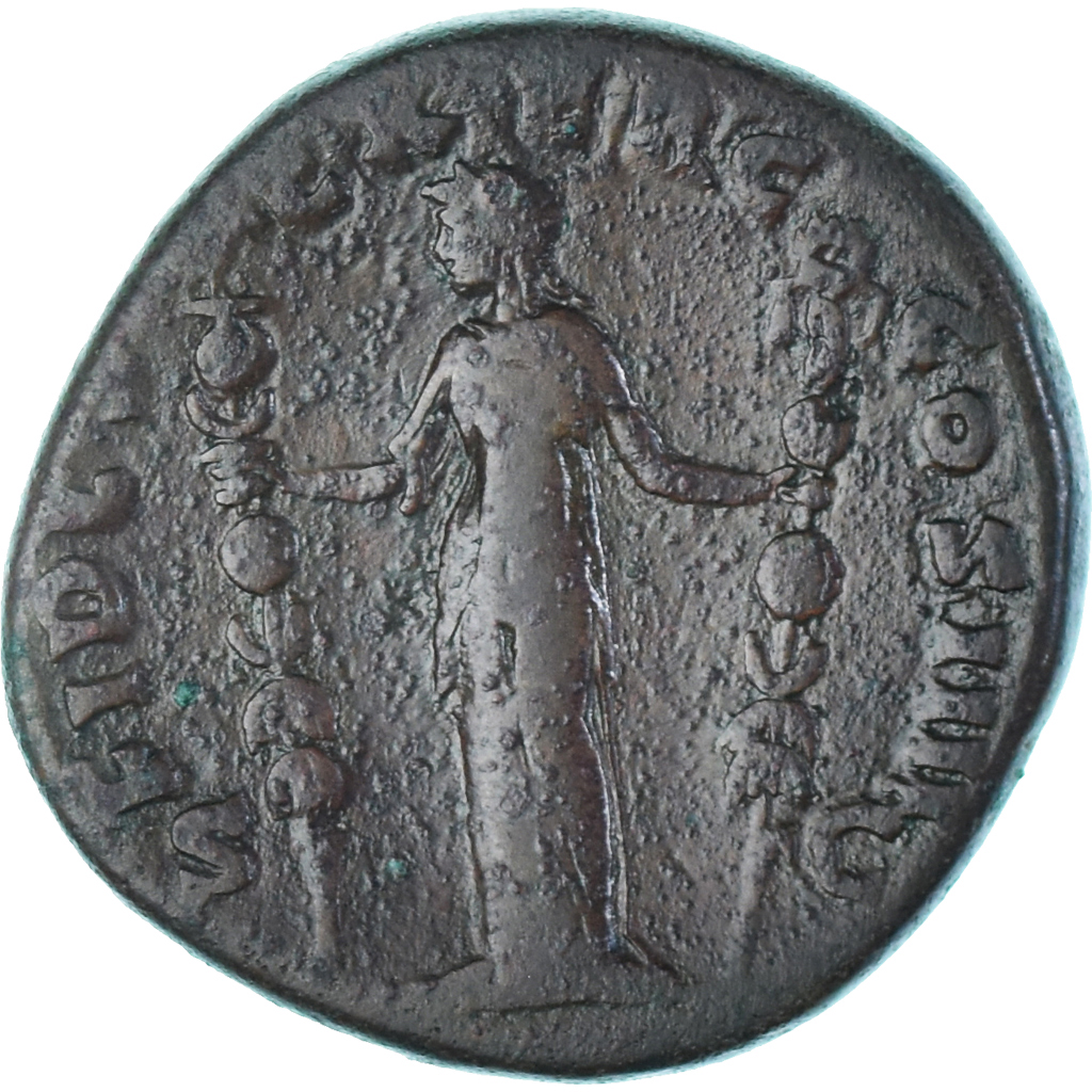 Coin, Antoninus Pius, Sestertius, 154-155, Rome, , Bronze, RIC:926