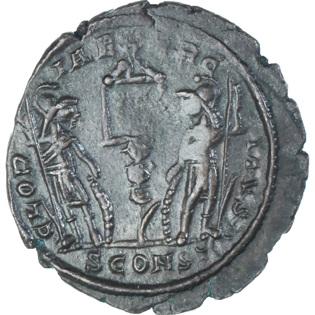 Coin, Constantius II, Follis, 336, Arles, , Bronze, RIC:396