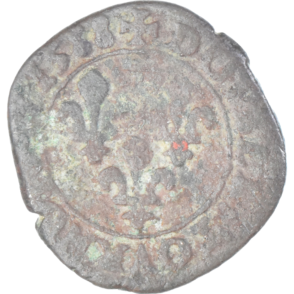 Coin, France, Henri III, Double Tournois, 1588, Uncertain Mint, , Copper