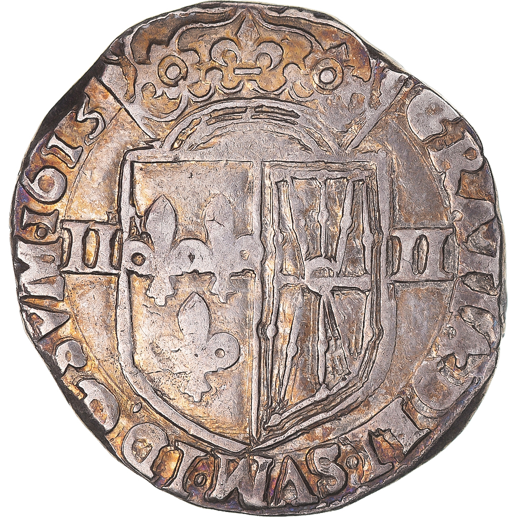 Coin, France, Louis XIII, 1/4 d'écu de Navarre, 1613, Saint-Palais, VF