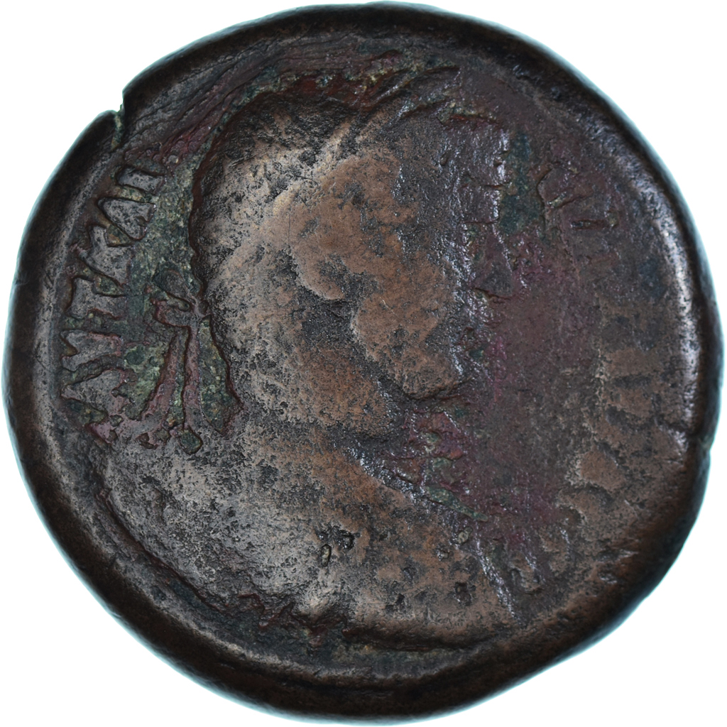 Coin, Hadrian, Drachm, 127-128, Alexandria, , Bronze, RPC:III-5717