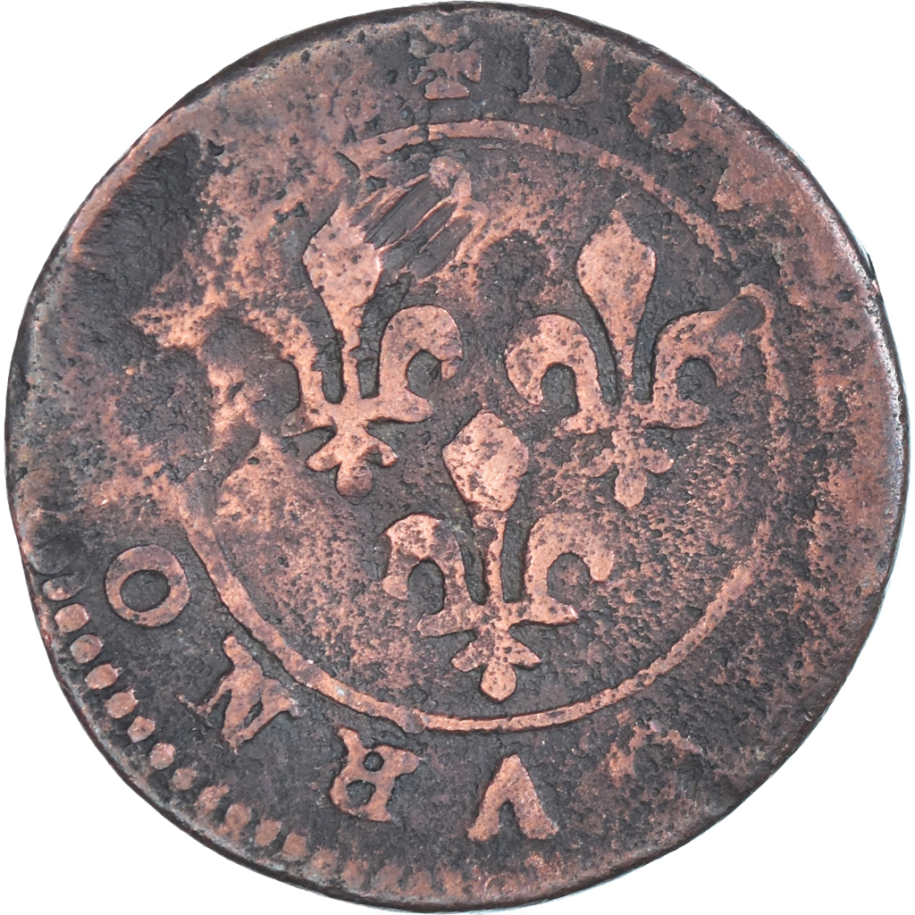 Coin, France, Louis XIII, Double Tournois, Uncertain date, , Copper