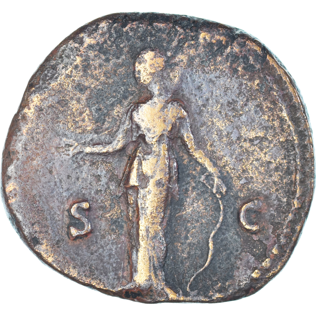 Coin, Faustina II, Dupondius, 145-161, Rome, , Bronze, RIC:1405a
