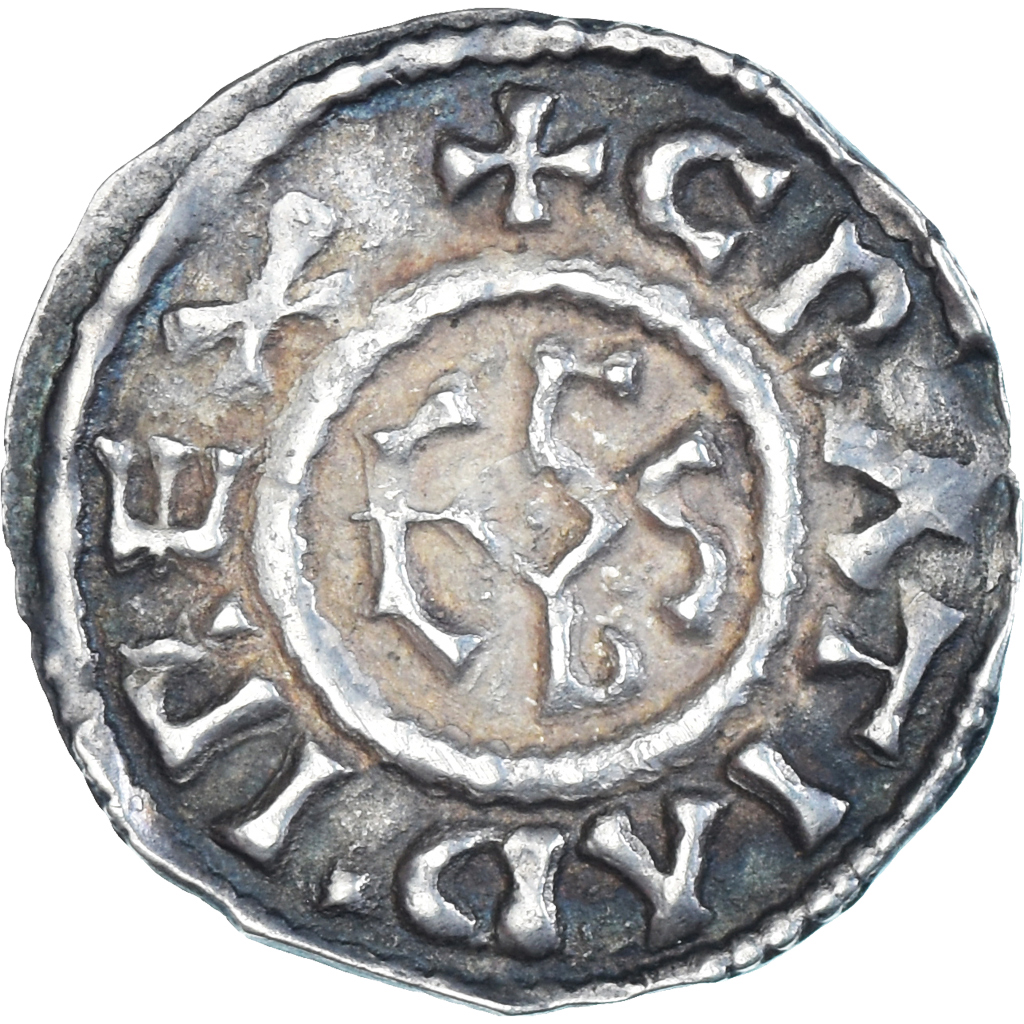 Coin, France, Charles le Chauve, Denier, 843-877, Rouen, , Silver