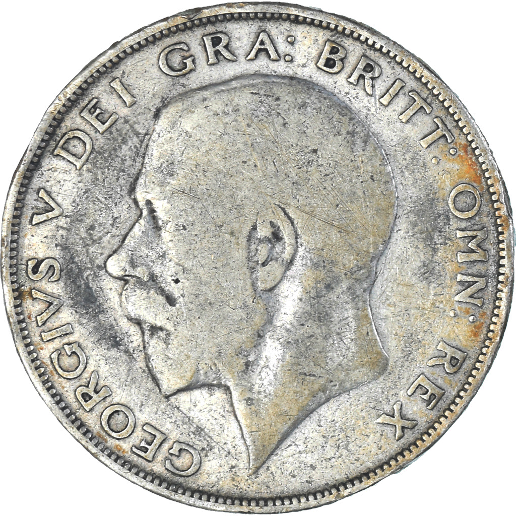 Coin, Great Britain, George V, 1/2 Crown, 1923, , Silver, KM:818.2