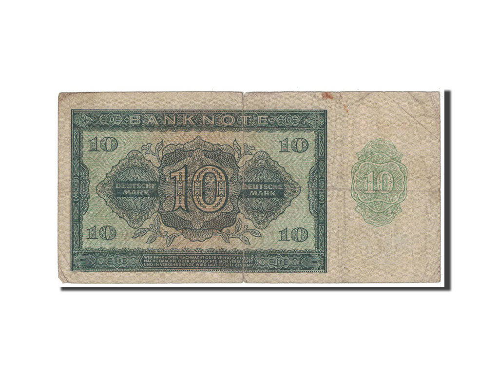 Banknote, Germany - Democratic Republic, 10 Deutsche Mark, 1948, Undated