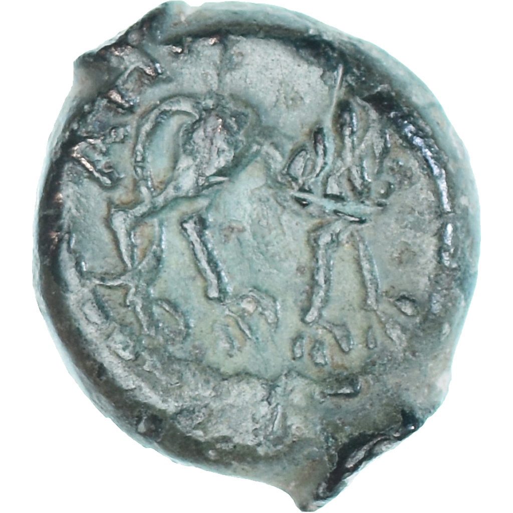 Remi, Carnutes, Bronze AOIIDIACI/A.HIR.IMP au lion, 50-30 BC, Bronze, EF