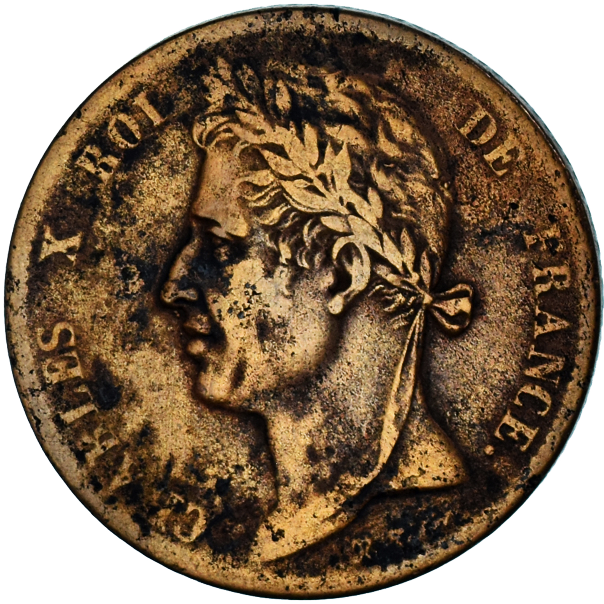 Coin, FRENCH COLONIES, Charles X, 5 Centimes, 1827, La Rochelle, 