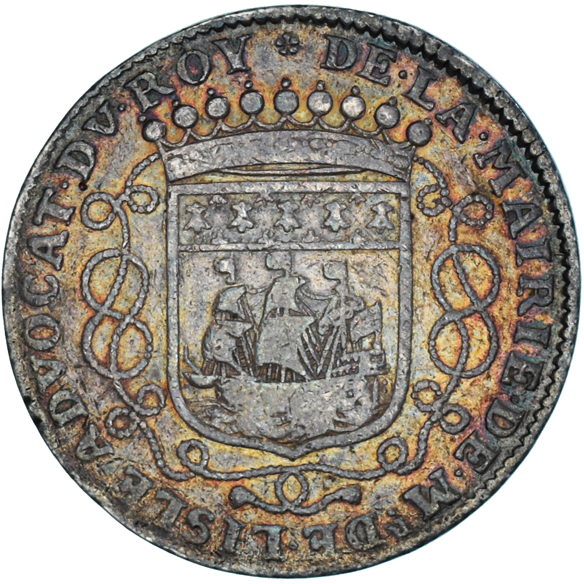 France, Token, Maires de Nantes, Guillaume de Lisle de la Nicollière, 1687