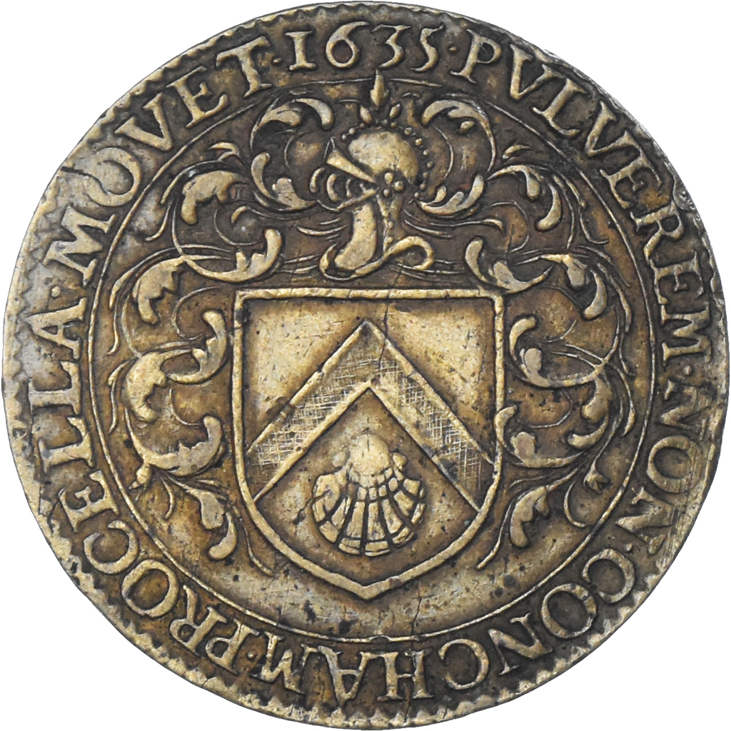 Frankreich, betaalpenning, Maires de Dijon, Jean Tisserand, 1635, SS+, Messing