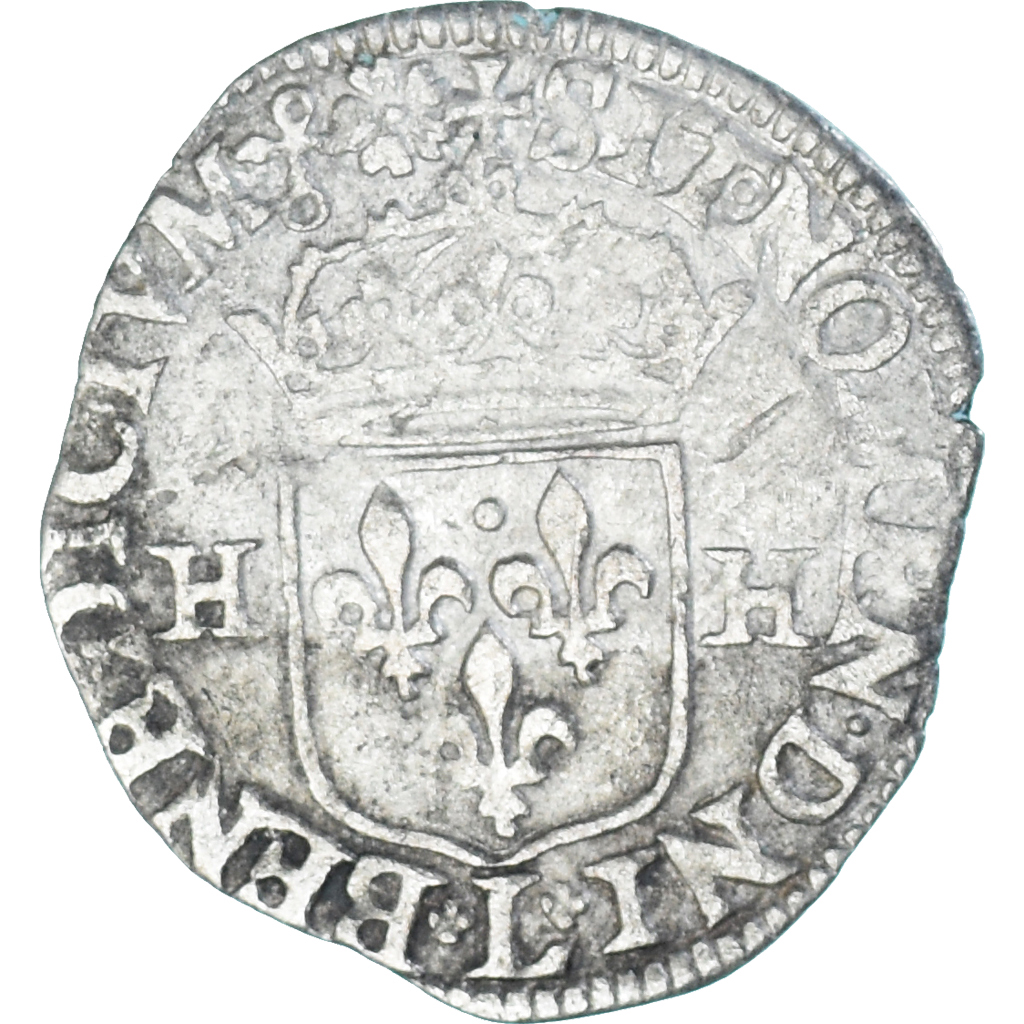 Coin, France, Henri IV, Douzain aux deux H, 1595, Bayonne, 3rd type, 