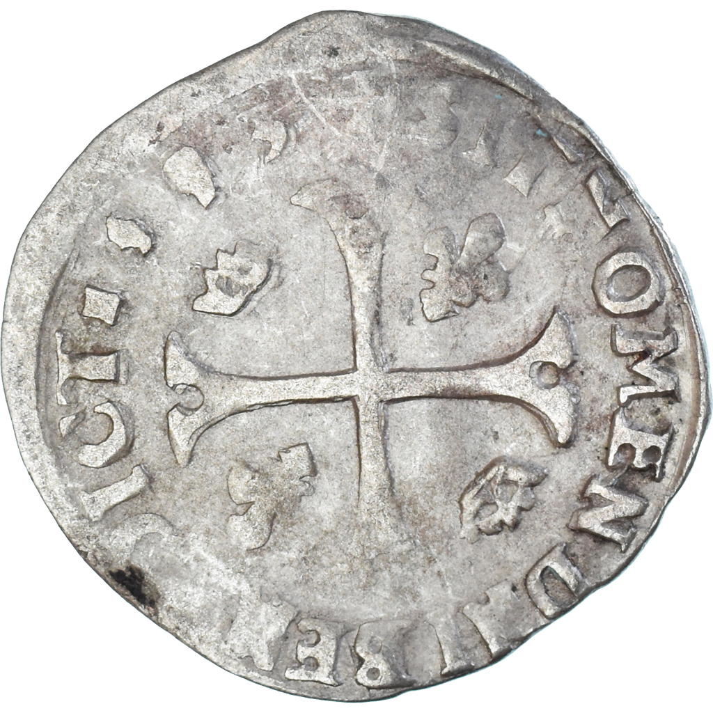 Coin, France, Henri IV, Douzain aux deux H, 1593, Clermont-Ferrand, 5th type