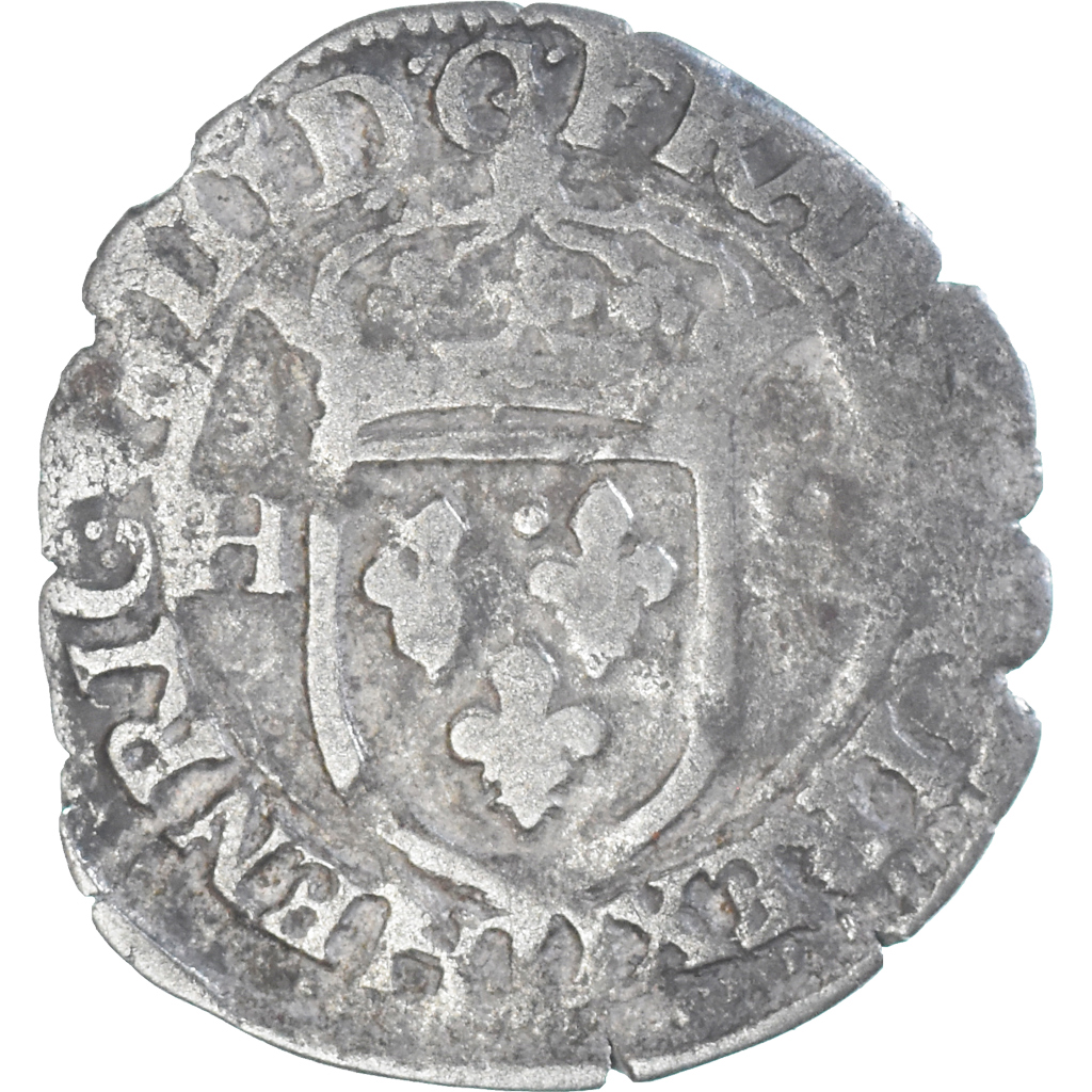 Coin, France, Henri III, Douzain aux deux H, 1589, Lyon, 1st Type, 