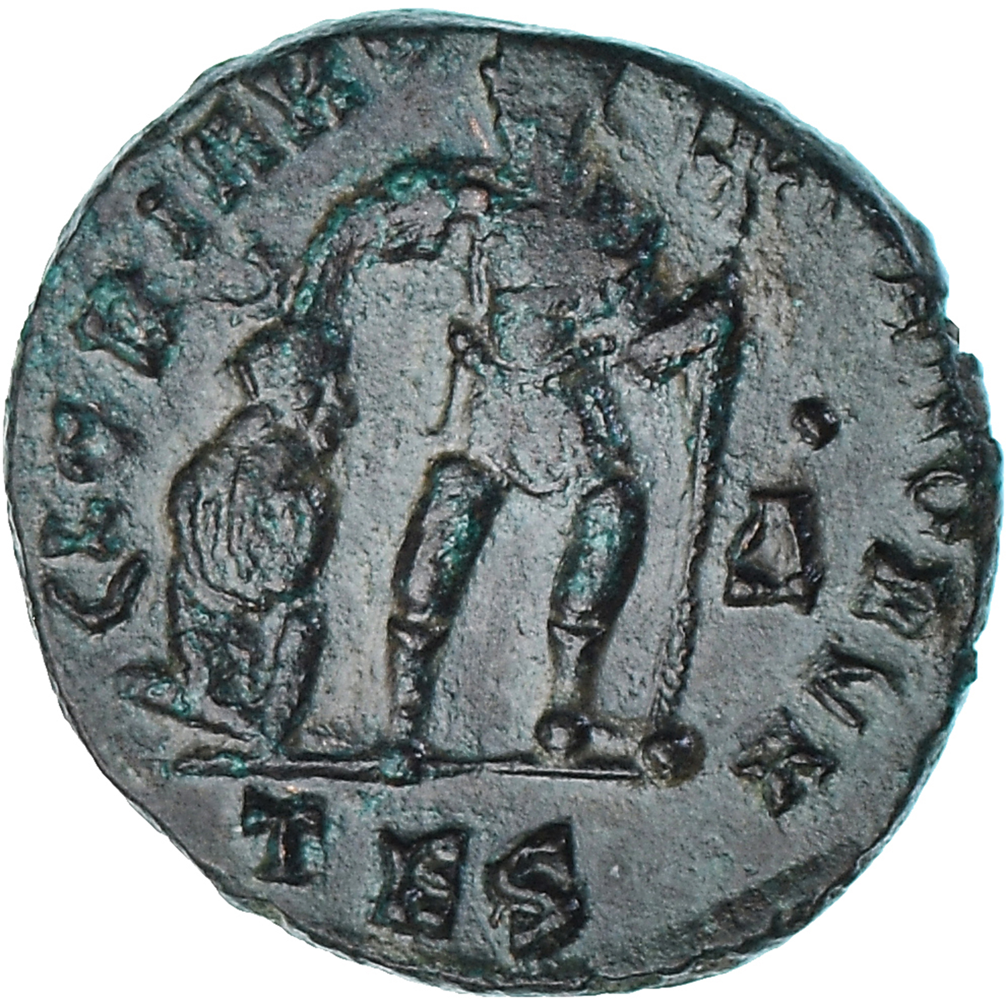 Coin, Valens, Follis, 367-375, Thessalonica, , Bronze, RIC:26b