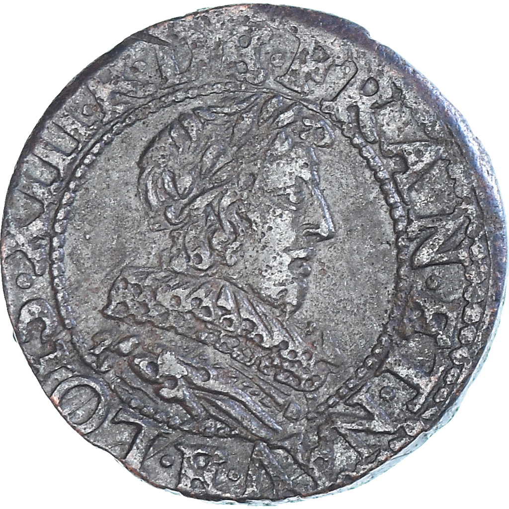 Coin, France, Louis XIII, Double Tournois, 1635, Tours, , Copper