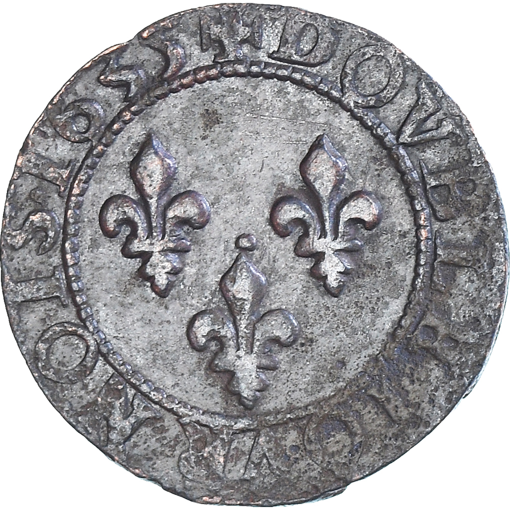 Coin, France, Louis XIII, Double Tournois, 1635, Tours, , Copper