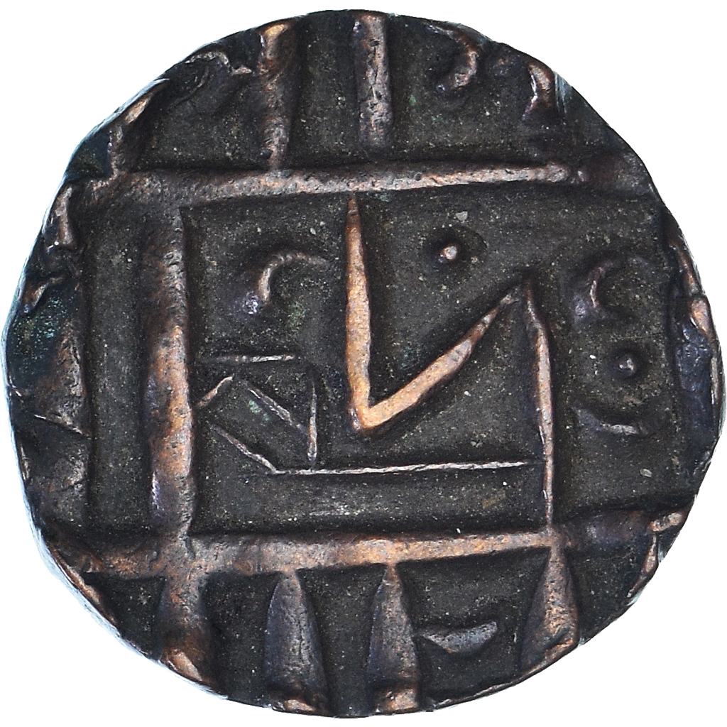 Coin, Bhutan, 1/2 Rupee, XIXth Century, , Bronze