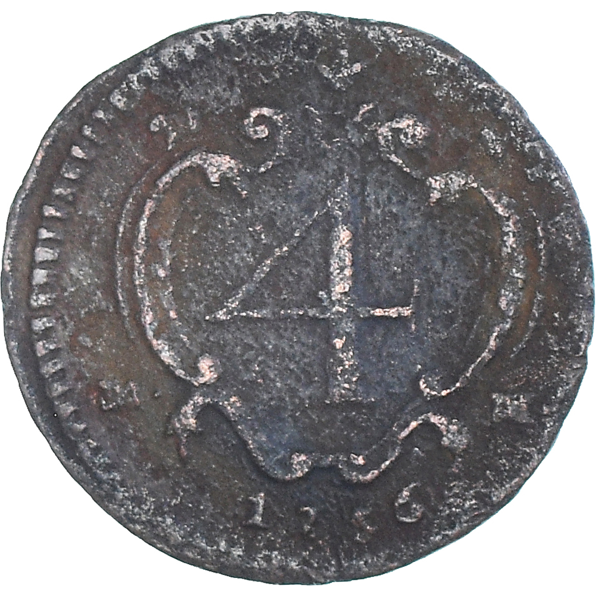 Coin, ITALIAN STATES, Charles III, 4 Cavalli, 1756, Naples, , Copper