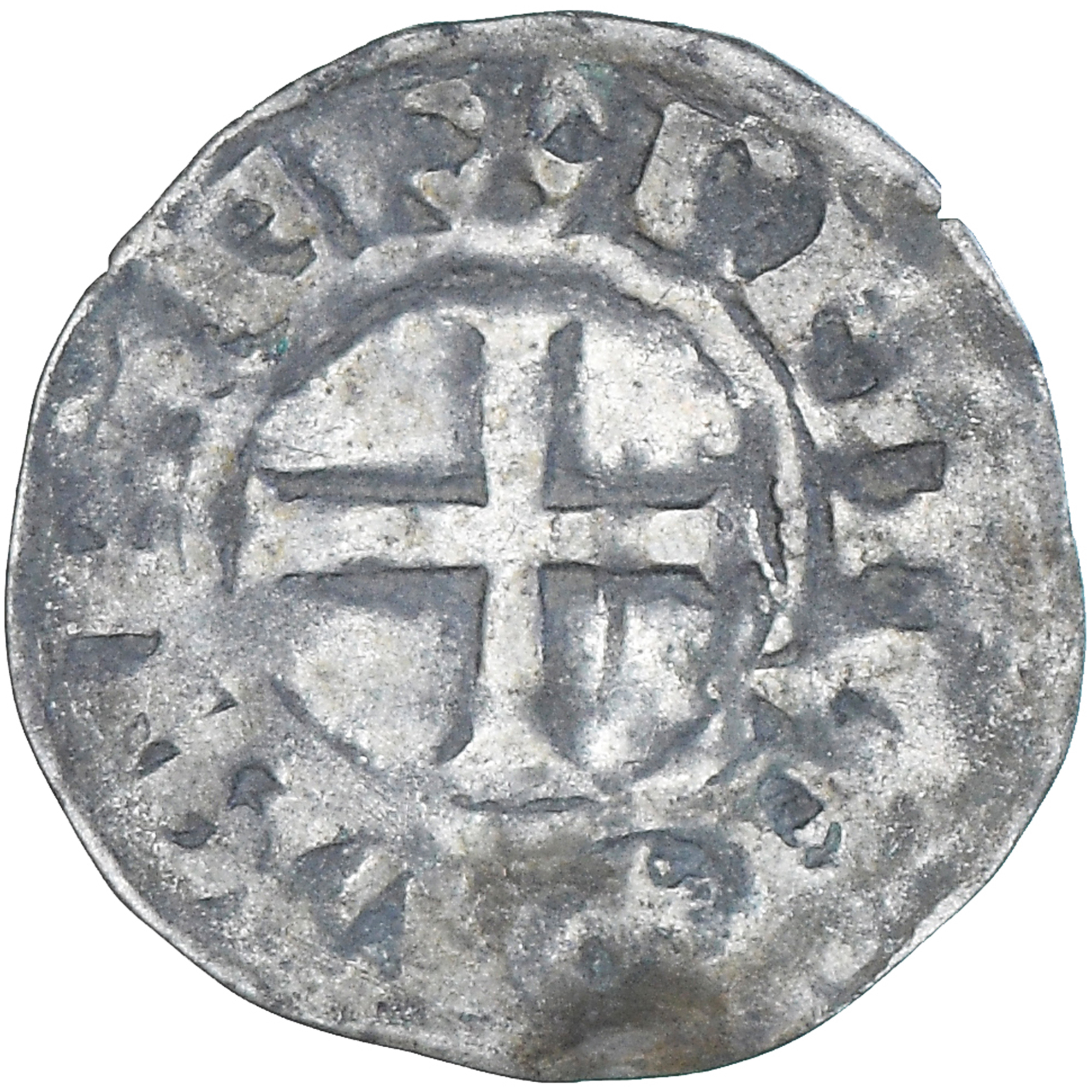 Coin, France, Philip II, Denier Tournois, 1180-1223, Saint-Martin de Tours
