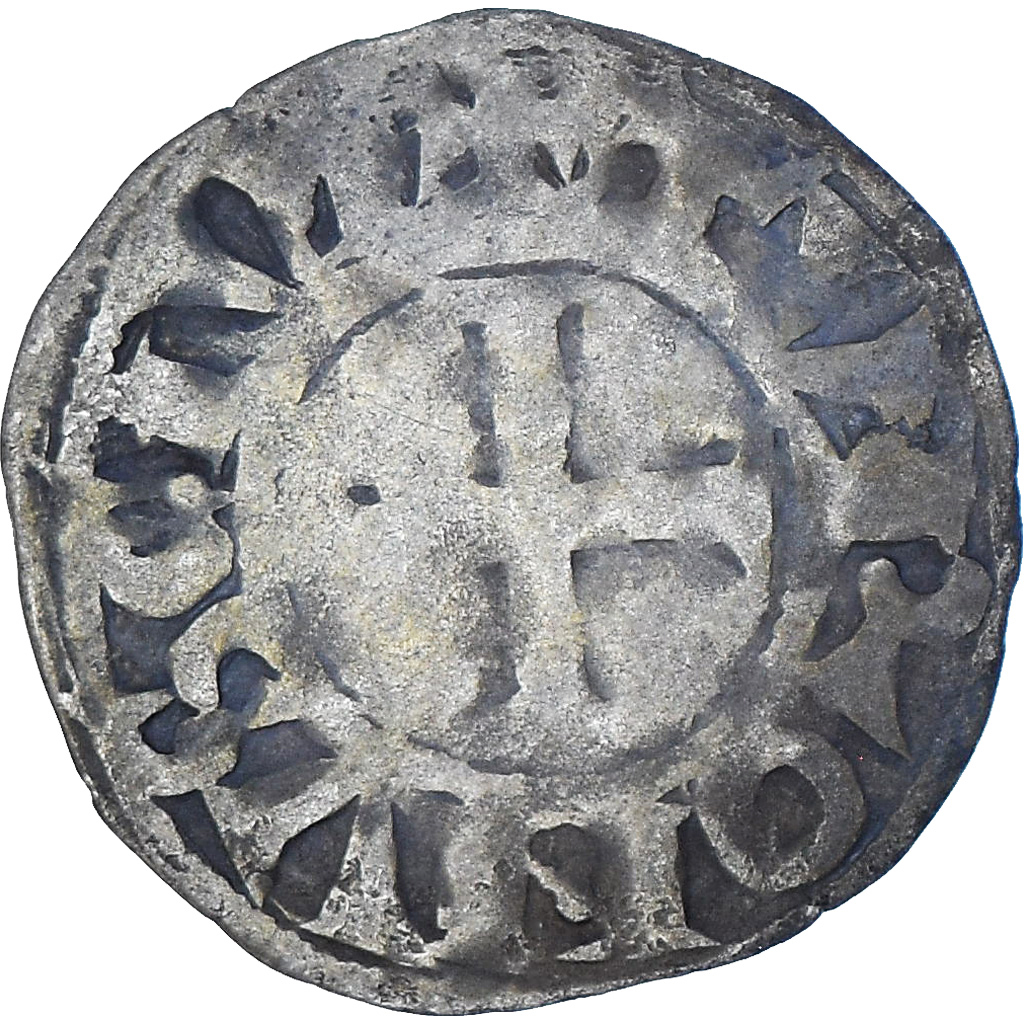 Coin, France, Touraine, Denier, ca. 1150-1200, Saint-Martin de Tours, 
