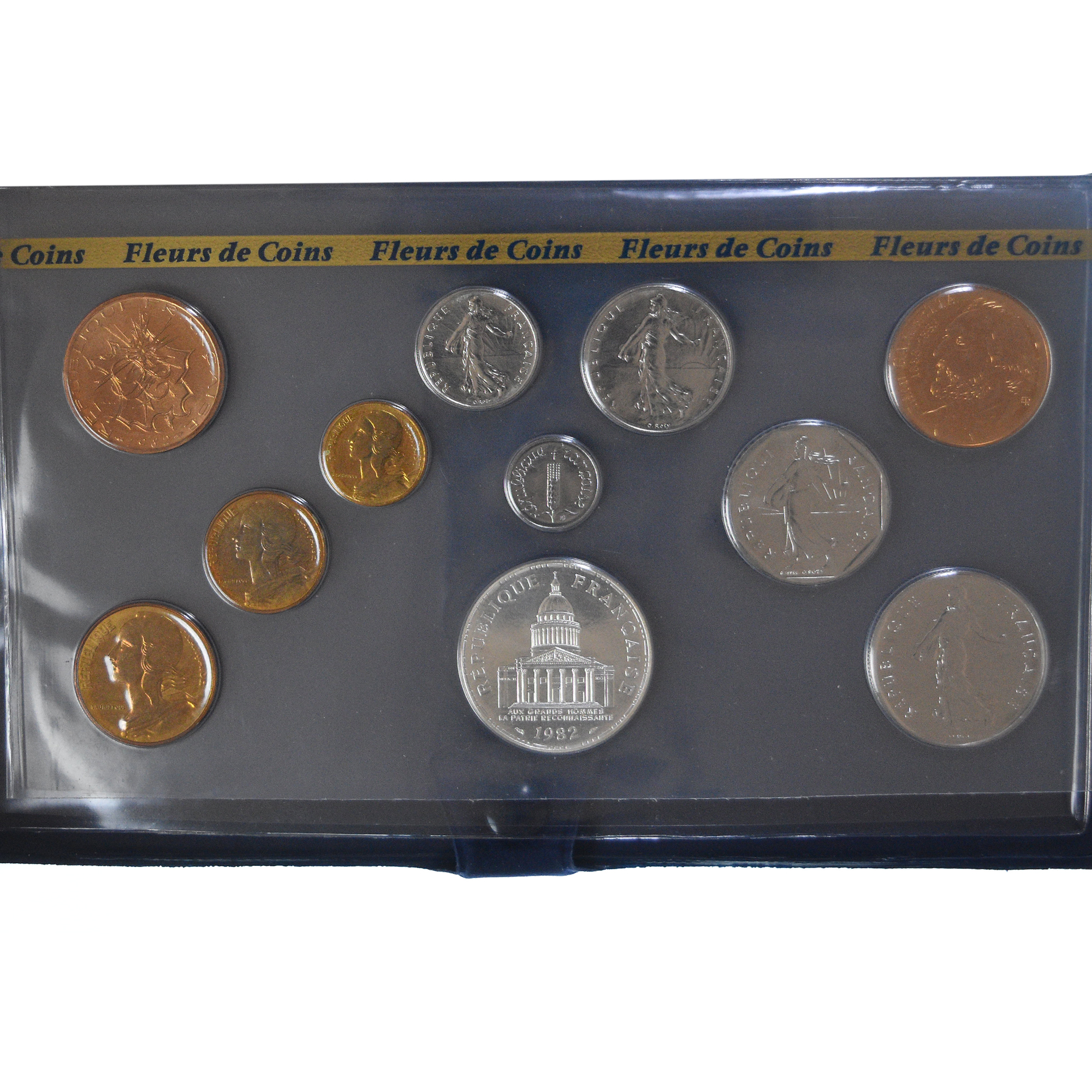 Coin, France, Coffret 1 c. à 100 frs., 1982, Monnaie de Paris, FDC, 