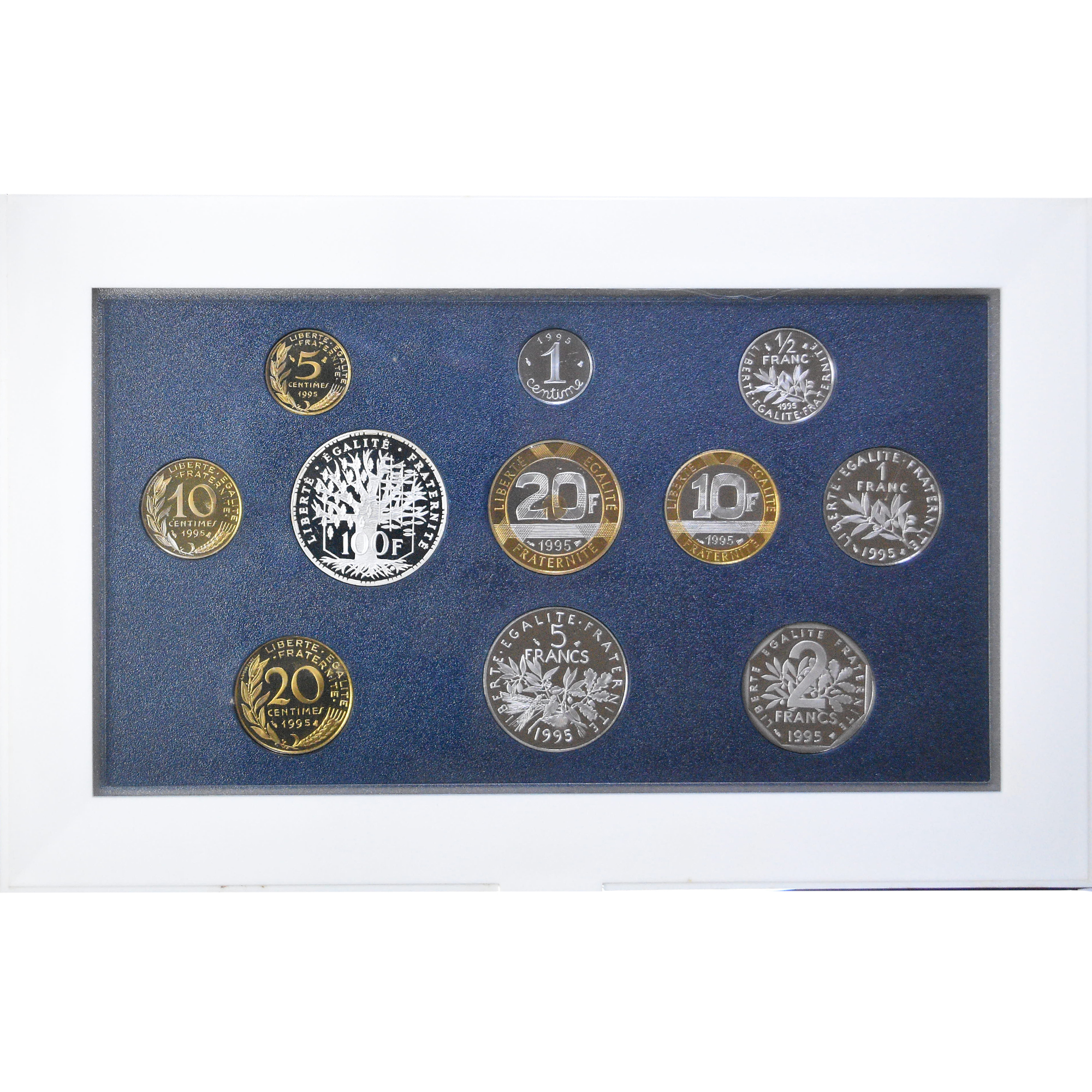 Coin, France, Coffret 1 c. à 100 frs., 1995, Monnaie de Paris, BE, MS