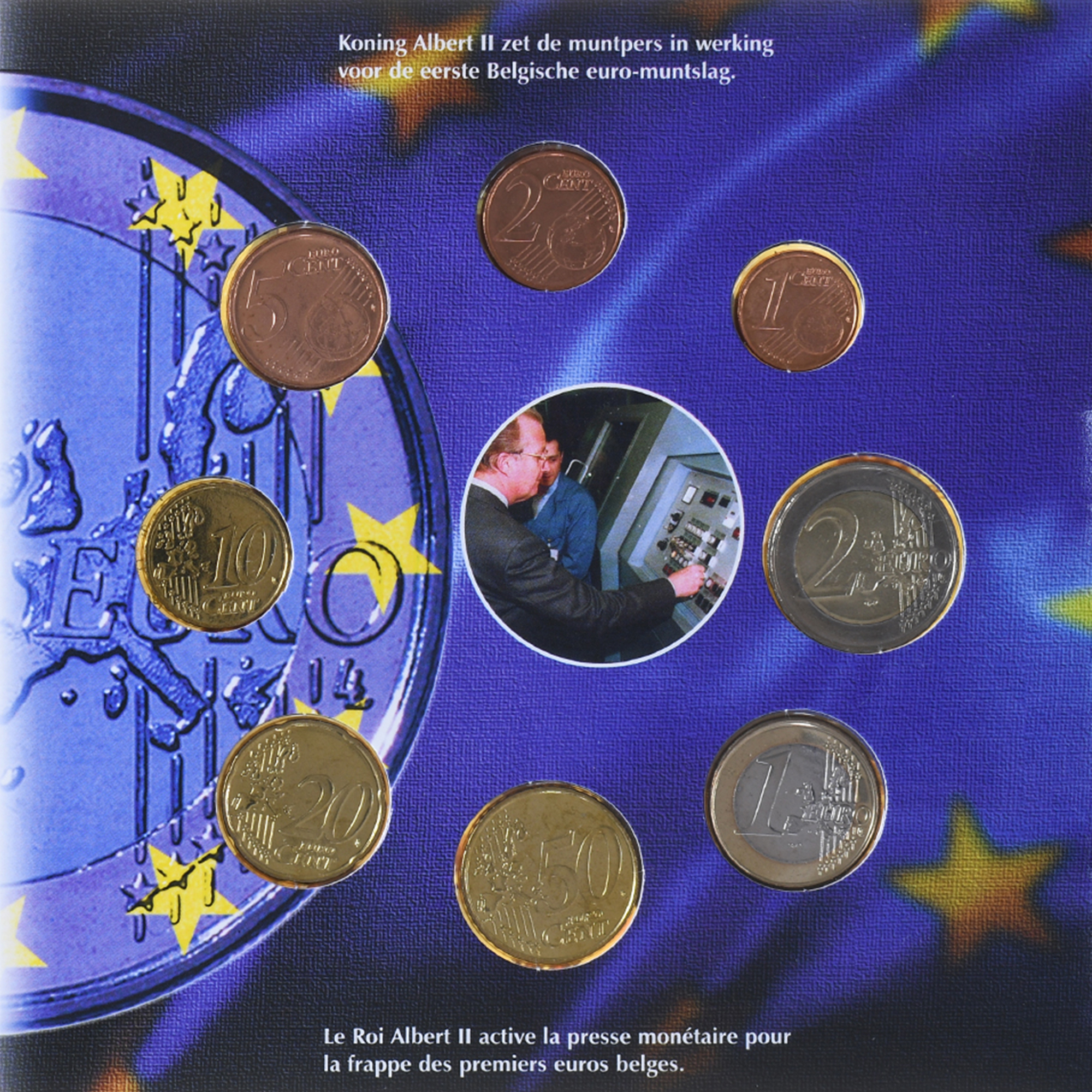 Coin, Belgium, Adieu Frank, Welkom Euro, Coffret, 2002, FDC.BU, 