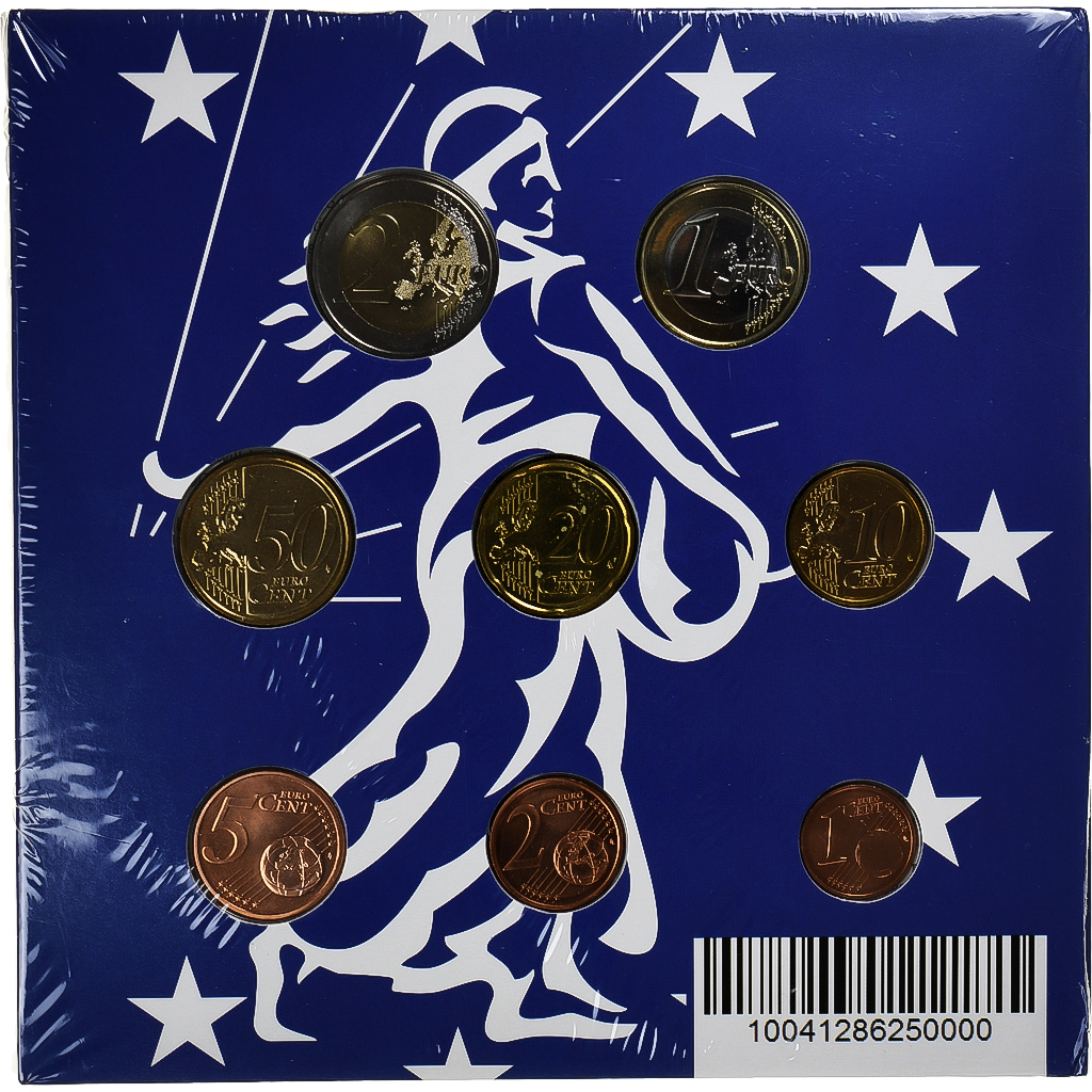 France, Coffret 1c. à 2€, 2014, Monnaie de Paris, BU, MS(65-70)