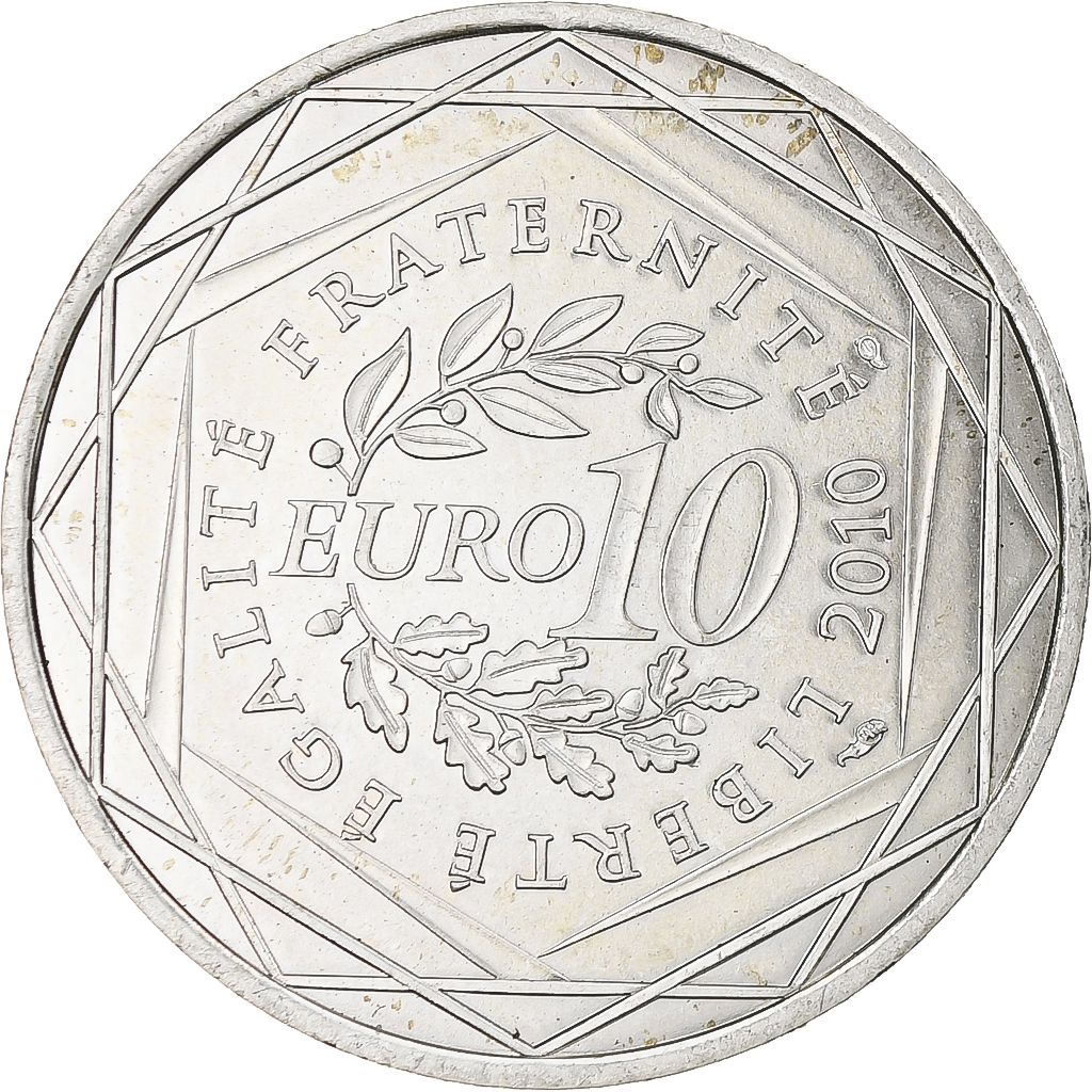 France, 10 Euro, Bretagne, 2010, Paris, , Silver