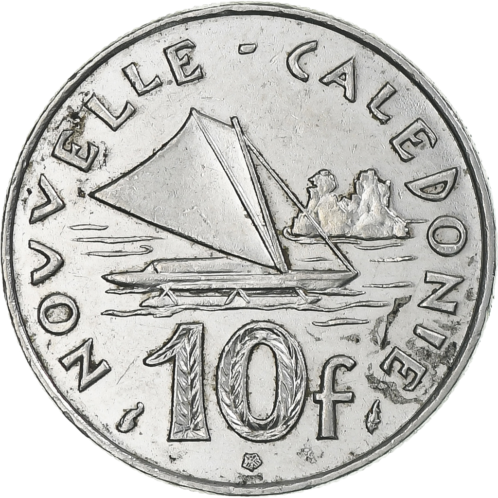 Coin, New Caledonia, 10 Francs, 1990, , Nickel