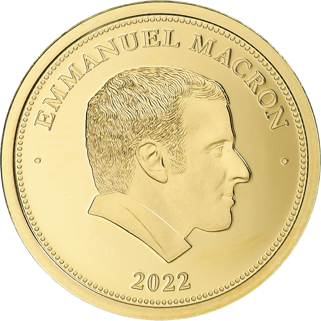 France, Medal, Emmanuel Macron, Président de la République, , Gold