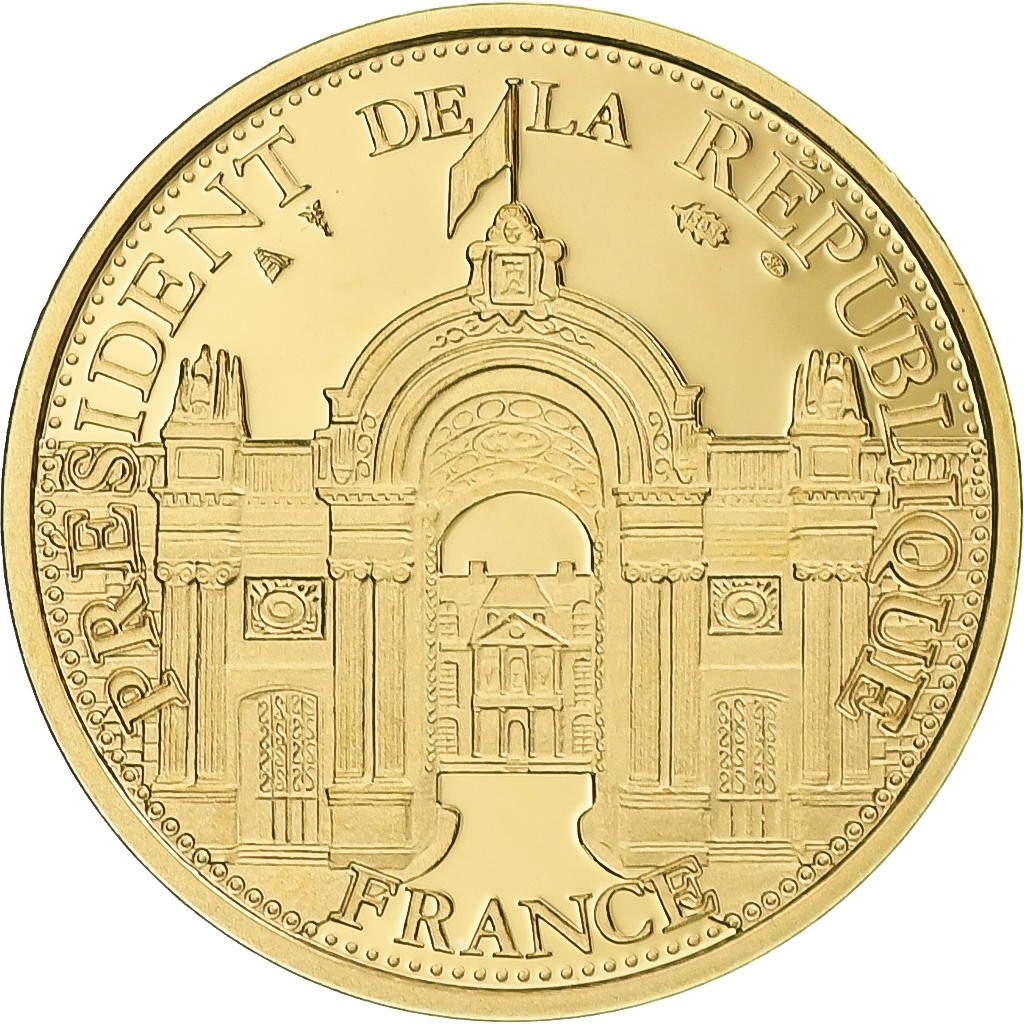 France, Medal, Emmanuel Macron, Président de la République, , Gold