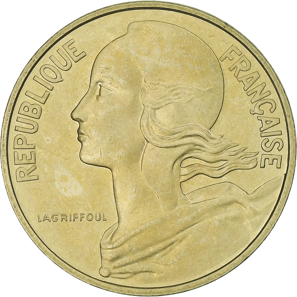 France, Marianne, 10 Centimes, 1976, Paris, série FDC, 